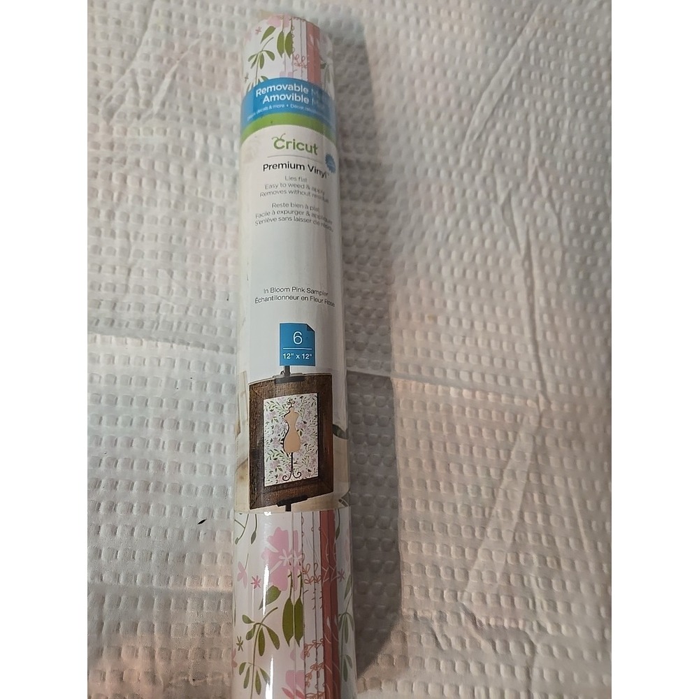 Cricut Premium‎ Vinyl Removable Matte- 6 sheets 12"X12" - In Bloom Sampler